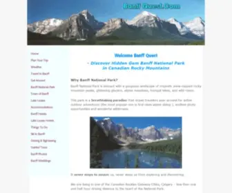 BanffQuest.com(A travel guide) Screenshot