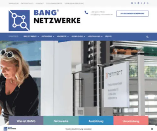 Bang-Netzwerke.de(Gemeinsam Ausbildung gestalten) Screenshot