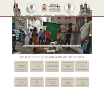 Bangalorearchdiocese.org(Archdiocese of Bangalore) Screenshot