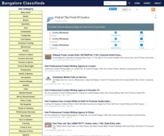 Bangaloreclassify.com(Bangalore Classifieds Offers Business Fashion Jobs Realestate) Screenshot