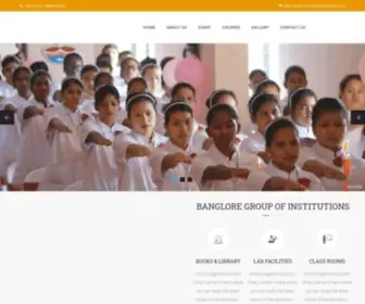 Bangaloregroupofinstitutions.com(Banglore Group of Institutions) Screenshot