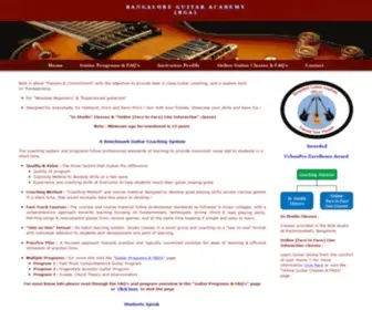 Bangaloreguitaracademy.com(Bangalore Guitar Academy) Screenshot