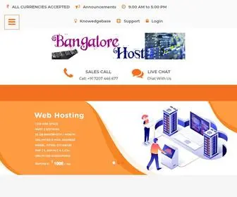 Bangalorehost.in(Bangalore Host) Screenshot