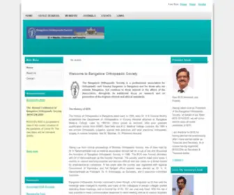 Bangaloreorthopaedicsociety.com(Bangalore Orthopaedic Society) Screenshot