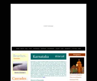 Bangaloretourism.org(Tourist Places in Karnataka) Screenshot