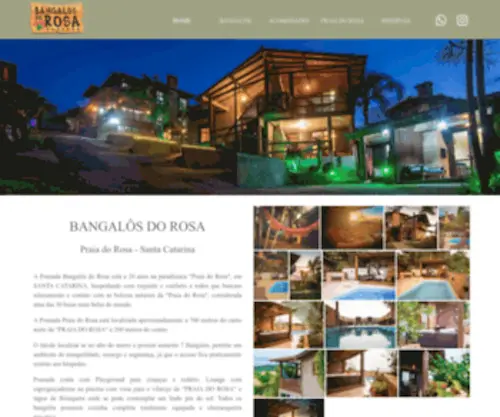 Bangalosdorosa.com.br(A Pousada Bangalôs do Rosa é uma Pousada na Praia do Rosa) Screenshot