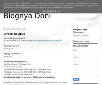 Bangdoni.com(Blognya Doni) Screenshot