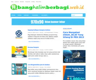 Banghalimberbagi.web.id(Bang Halim Berbagi) Screenshot