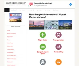 Bangkokairportonline.com(New bangkok international airport (bkk) Screenshot