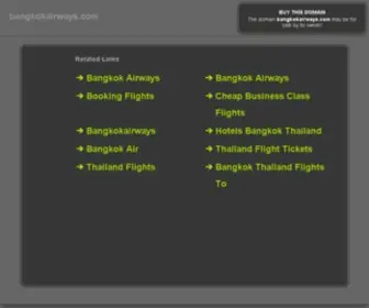 Bangkokairways.com(Bangkokairways) Screenshot