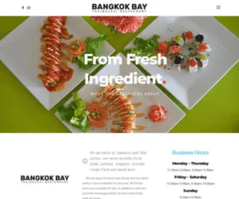 Bangkokbaystuart.com(Thai and Sushi Restaurant) Screenshot