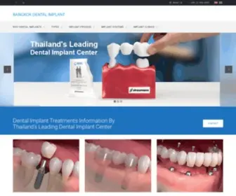 Bangkokdentalimplant.com(Bangkok Dental Implant Center in Thailand) Screenshot