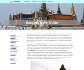 Bangkokforvisitors.com(Bangkok Travel Guide) Screenshot