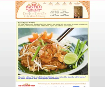 Bangkokpadthai.com(Bangkok Pad Thai Restaurant) Screenshot