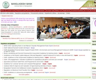 Bangladesh-Bank.org(Bangladesh Bank Home) Screenshot