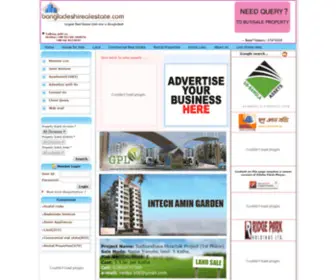Bangladeshirealestate.com(Largest Bangladeshi real estate Web Site) Screenshot