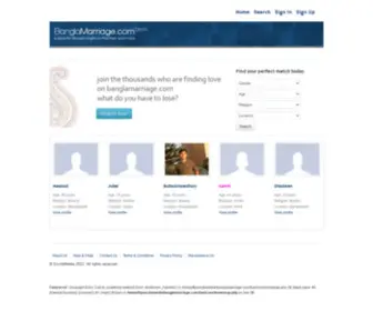 Banglamarriage.com(Matrimonial Service for Bangladeshis) Screenshot