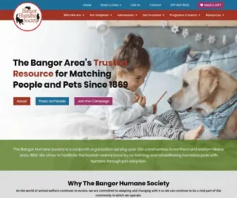 Bangorhumane.org(The Bangor Humane Society) Screenshot