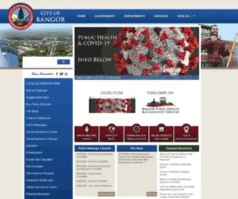 Bangormaine.gov(The Official Municipal Website for the City of Bangor) Screenshot