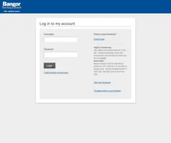 Bangoronlinebanking.com(Bangor Savings Bank) Screenshot