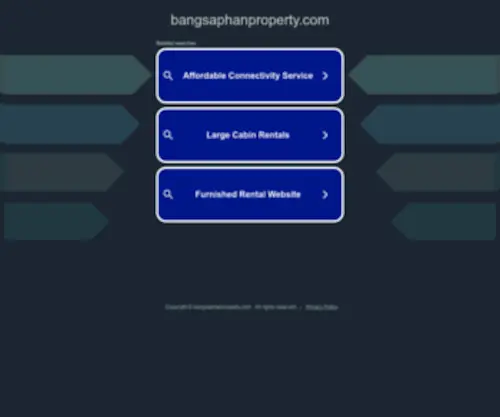 Bangsaphanproperty.com(Bangsaphan land) Screenshot