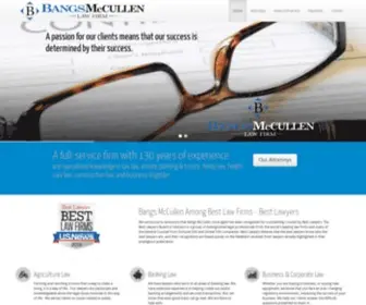 Bangsmccullen.com(Bangs McCullen Law Firm) Screenshot