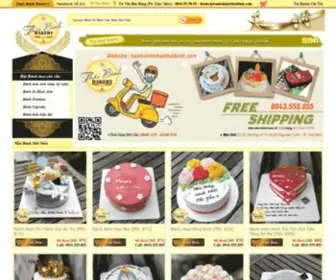 Banhsinhnhatthaibinh.com(Thái Bình Bakery) Screenshot