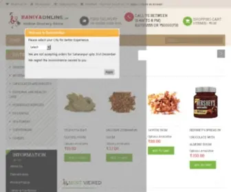 Baniyaonline.in(Grocery Store) Screenshot