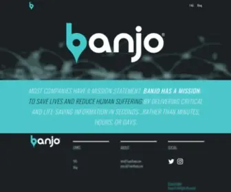 Ban.jo(Banjo saves lives and reduces human suffering by delivering critical and life) Screenshot