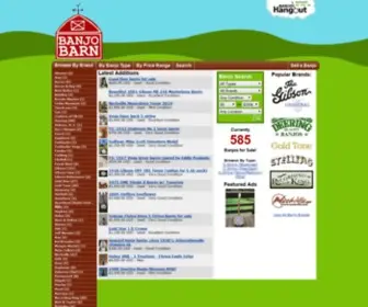 Banjobarn.com(Banjos for Sale) Screenshot