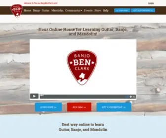 Banjobenclark.com(Learn how to play the banjo) Screenshot