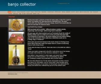 Banjocollector.com(Home  ) Screenshot