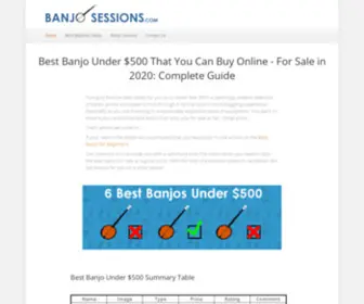 Banjosessions.com(Banjo Sessions) Screenshot