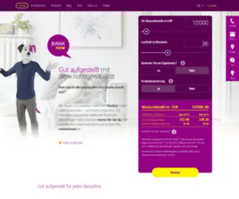 Bank-NOW.ch(Kredit und Leasing) Screenshot