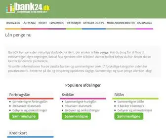 Bank24.dk(Lån penge nu hos Bank24) Screenshot