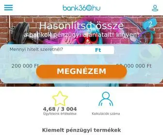 Bank360.hu(Ingyenes hitel kalkulátorok) Screenshot