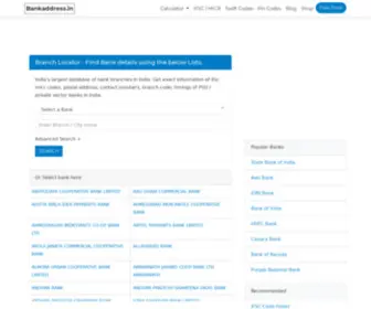Bankaddress.in(Branch Locator) Screenshot