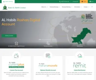 Bankalhabib.com(Bank AL Habib) Screenshot
