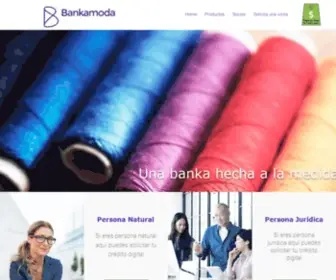 Bankamoda.com(Bankamoda/ capital de trabajo/credito/pyme/banco/Colombia) Screenshot