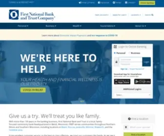 Bankatfirstnational.com(Community Banking Services) Screenshot