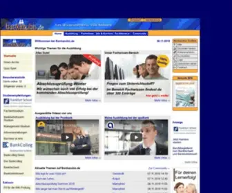 Bankazubi.de(Das Wissensportal für Bankauszubildende und Bankkaufleute) Screenshot