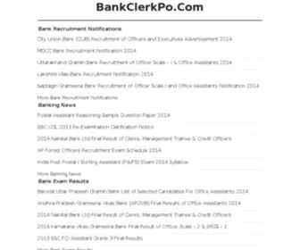 Bankclerkpo.com(SSC CGL Exam 2014) Screenshot