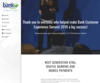 Bankcustomerexperience.com(Bank Customer Experience Summit) Screenshot