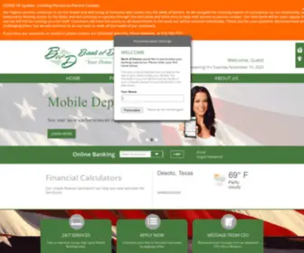 Bankdesoto.com(Bank of DeSoto) Screenshot