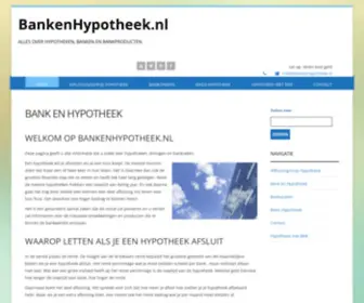 Bankenhypotheek.nl(Bank en Hypotheek) Screenshot