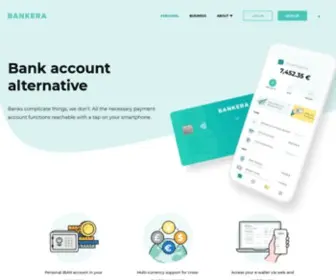 Bankera.com(Open a bank account alternative online at Bankera) Screenshot
