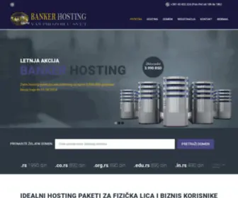 Bankerhosting.rs(Početna) Screenshot