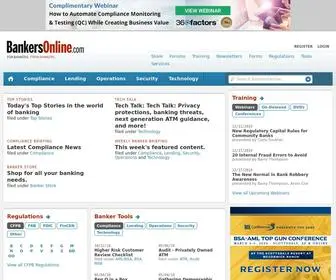 Bankersonline.com(Banking experts) Screenshot