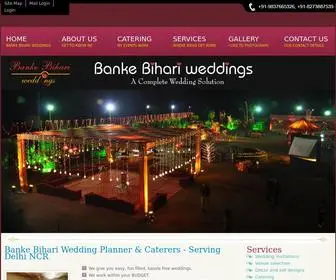 Bankeybihariweddings.com(Wedding Planner & Caterers in Delhi NCR) Screenshot