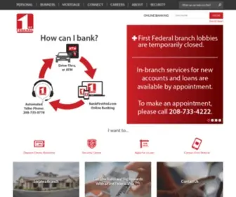 Bankfirstfed.com(›) Screenshot